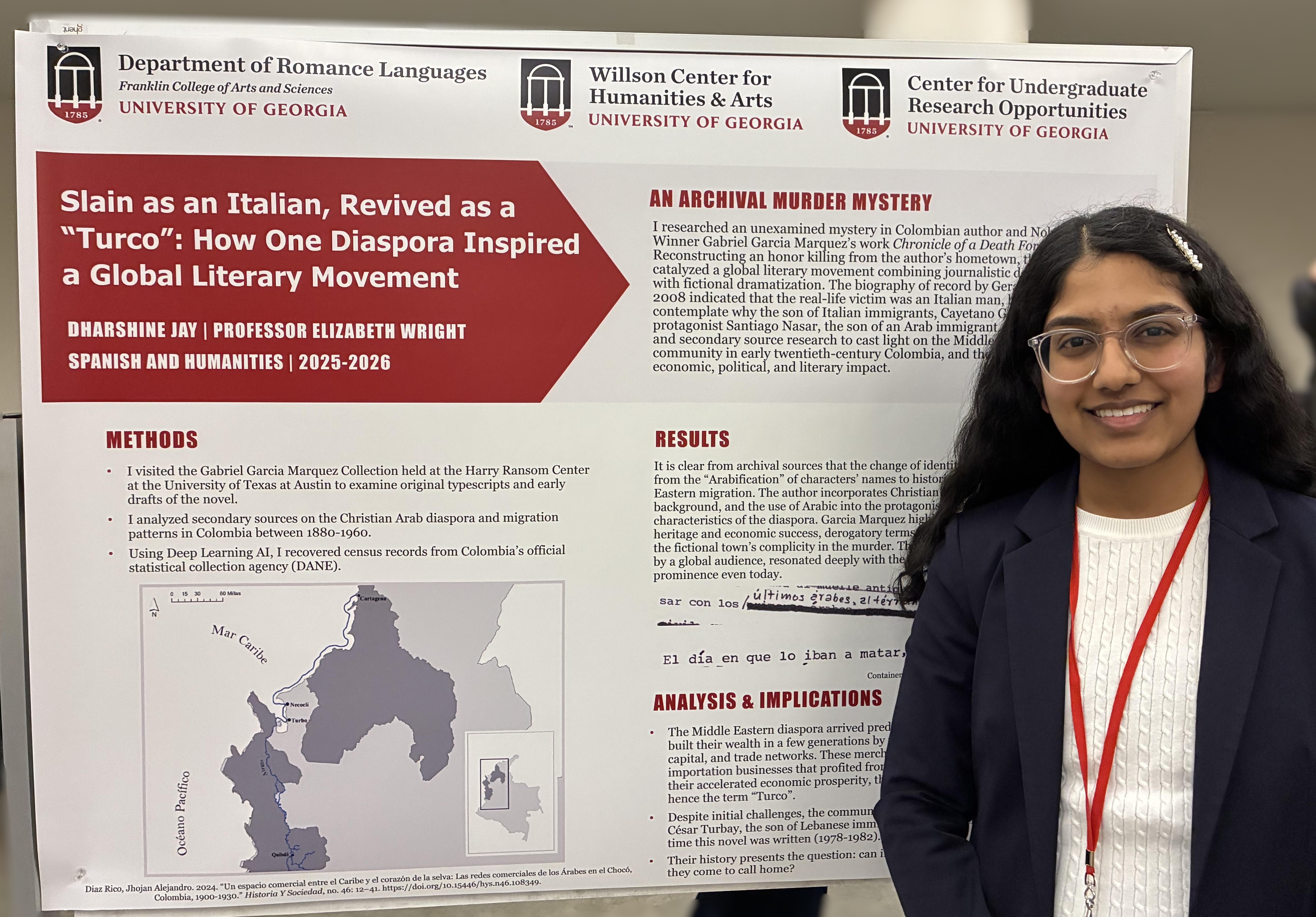 Dharshine Jay Poster at Conference