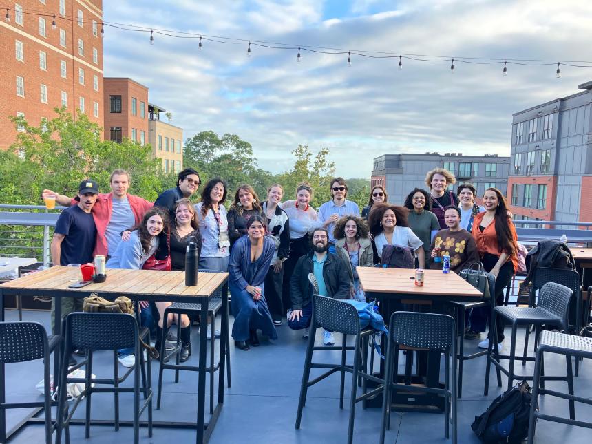 Grad students happy hour