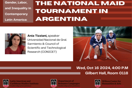 Poster for Ania Tizziana Guest Lecture